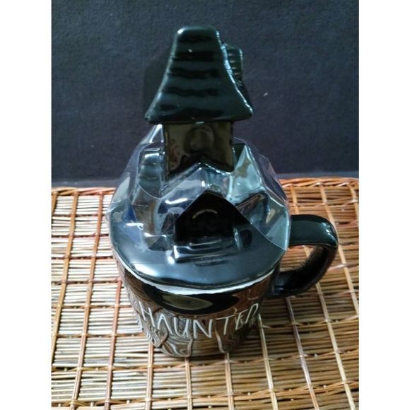 Rae Dunn‎ Artisan Collection by Magenta HAUNTED Ceramic Decorative Mug Black - Picture 2 of 5